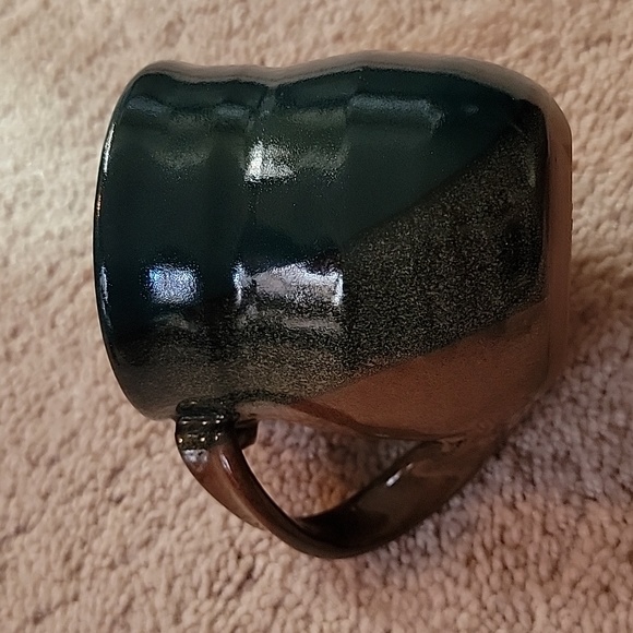 4 artisan thrown clay created coffee mugs - Picture 5 of 11